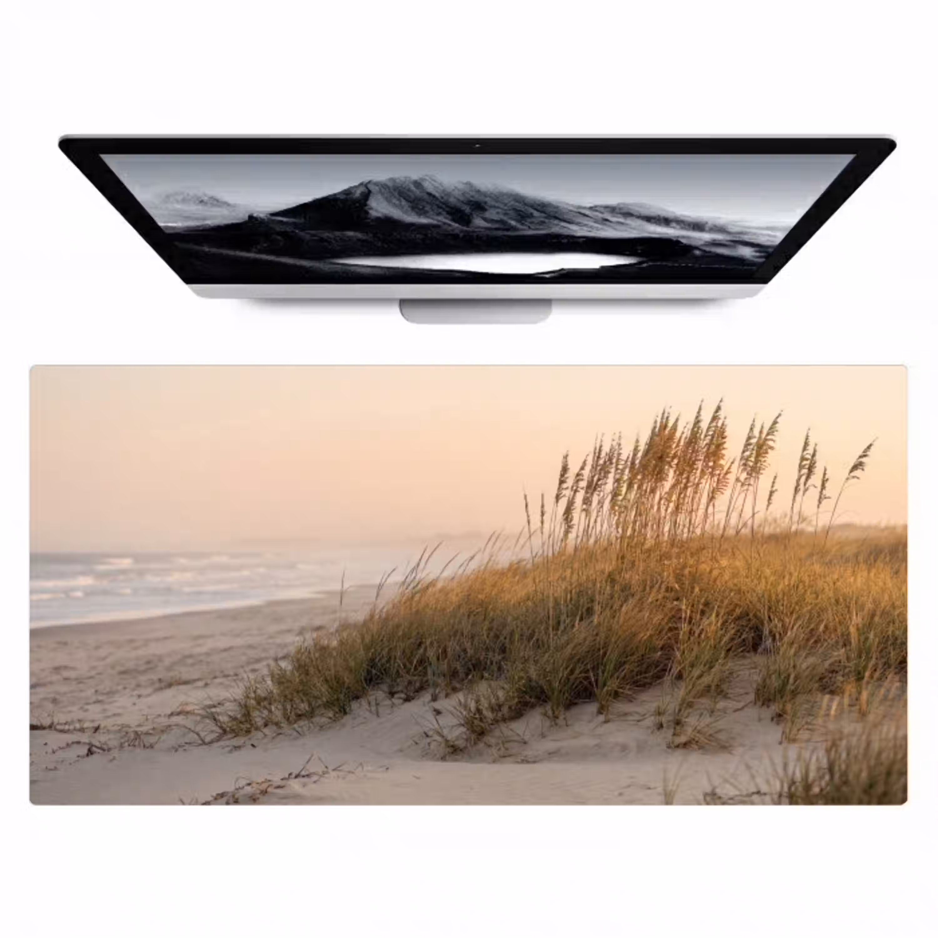 Duinlandschap - Zonsondergang - Strand Muismat XXL klein -zzz3d