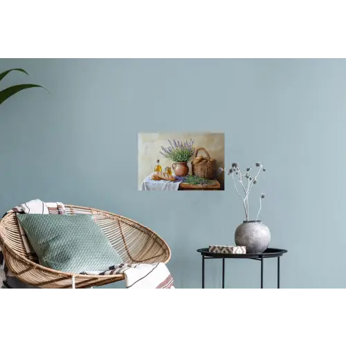 Lavendel - Brood - Stilleven Muursticker klein -plant