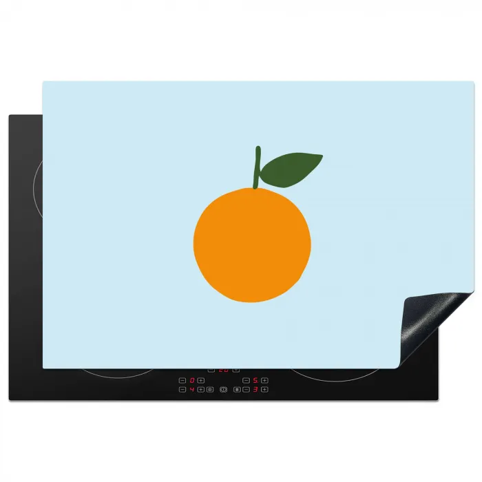 Fruit - Sinaasappel - Oranje Inductie beschermer vinyl 3mm klein -3d