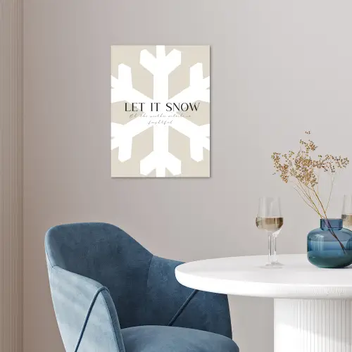 Sneeuw - Japandi - Winter - Decoratie poster papier klein -sfeer3