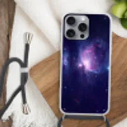 Ruimte - Sterren - Kleurrijk Hoesje iPhone 16 Pro Max met koord klein -sfeer4