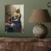 Het melkmeisje - Schilderij van Johannes Vermeer plexiglas 5mm klein -sfeer3
