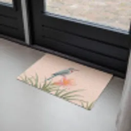 Vogel - Bloem - Natuur - Roze Deurmat klein -sfeer2