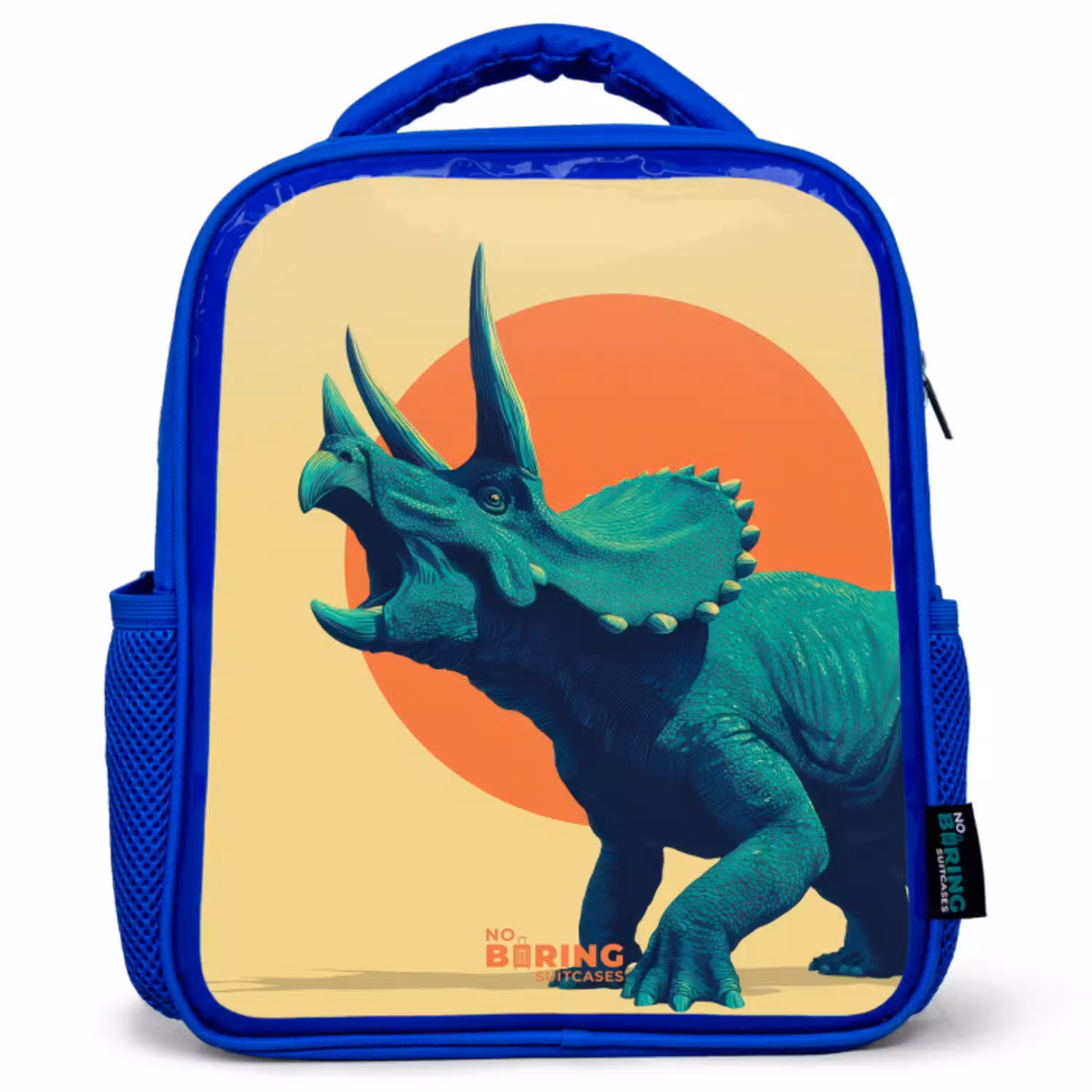 Hoornkrijger in de zon Kinderrugzak - Blauw middel -3d