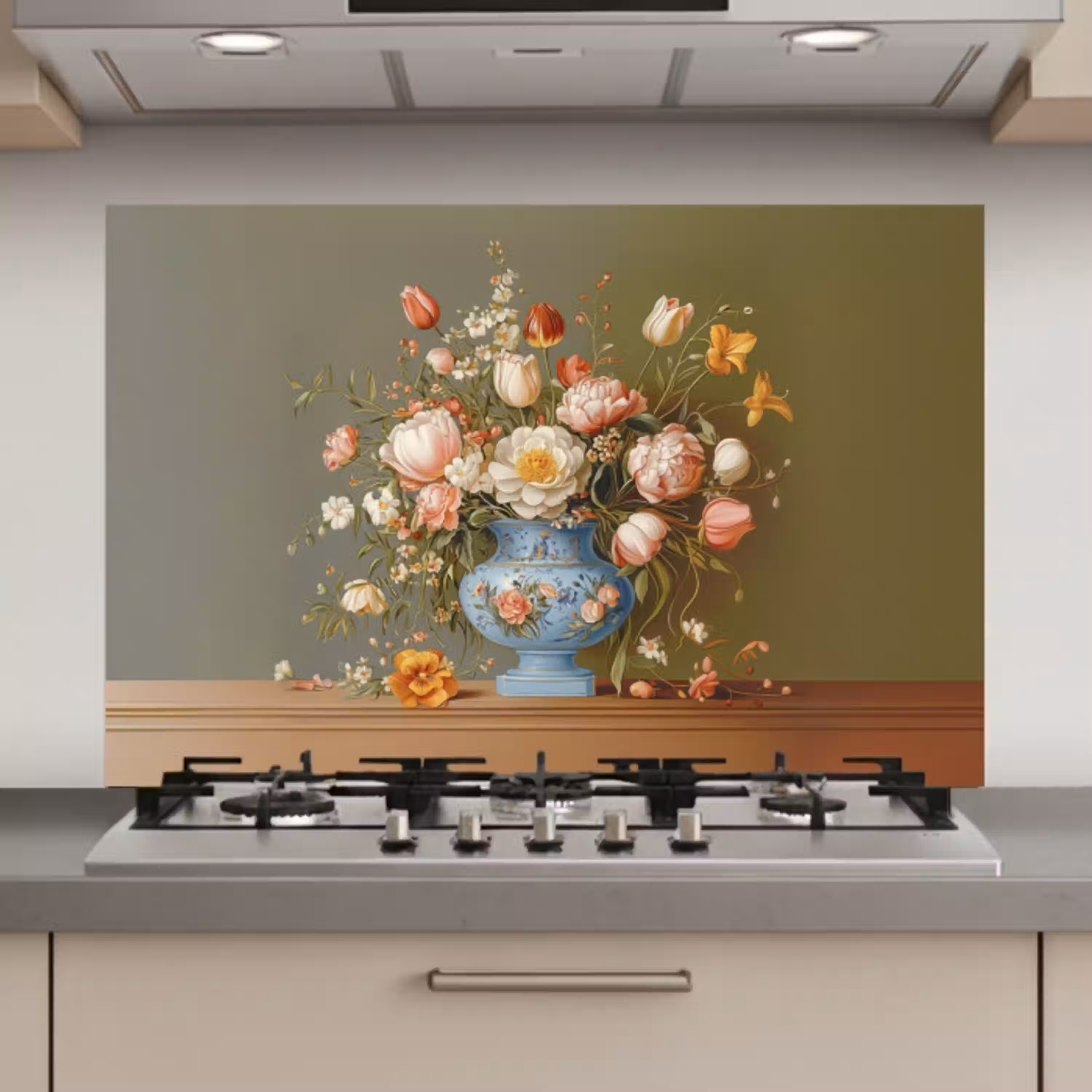 Neutral - Bloemen - Boeket - Vaas keuken achterwand spatscherm klein -3d_website