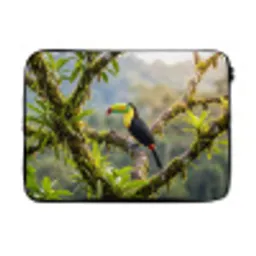 Toekan - Jungle - Natuur - Kleurrijk laptophoes neopreen klein -3d