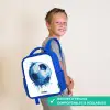 Voetbal - Inktspatten - Blauw - Bal Kinderrugzak - Blauw middel -sfeer3_FR