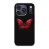 Vlinder - Rood - Minimalistisch Telefoonhoesje iPhone 17 Pro klein -3d