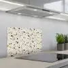 Terrazzo -  Patroon - Neutraal - Zacht - Multi keuken achterwand spatscherm klein 900 -3d_schuin