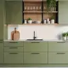 Bloemen - Patroon - Taupe keuken achterwand 2 middel 871 -sfeer3