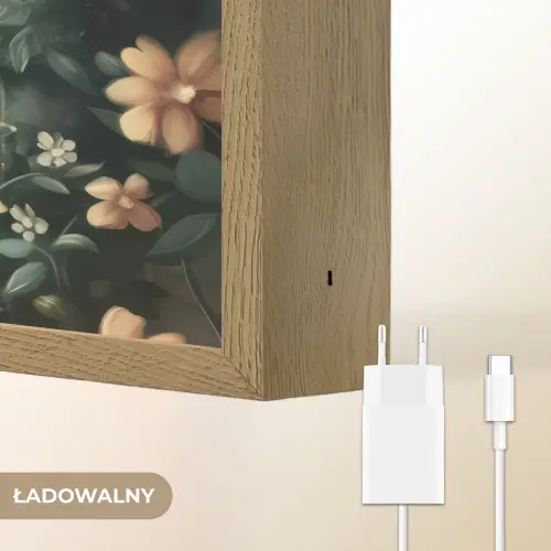 Giraffe - Jungle - Bloemen Light Box met batterij (Wandlamp kind) middel -USP_websiteoplaadbaarNL