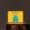 Nijlpaard - Vogels - Groen - Geel Light Box met batterij (Wandlamp kind) middel -sfeer1_kind
