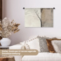Wabi sabi - Plant - Beige Wandkleed katoen klein -tsfeer1_DE