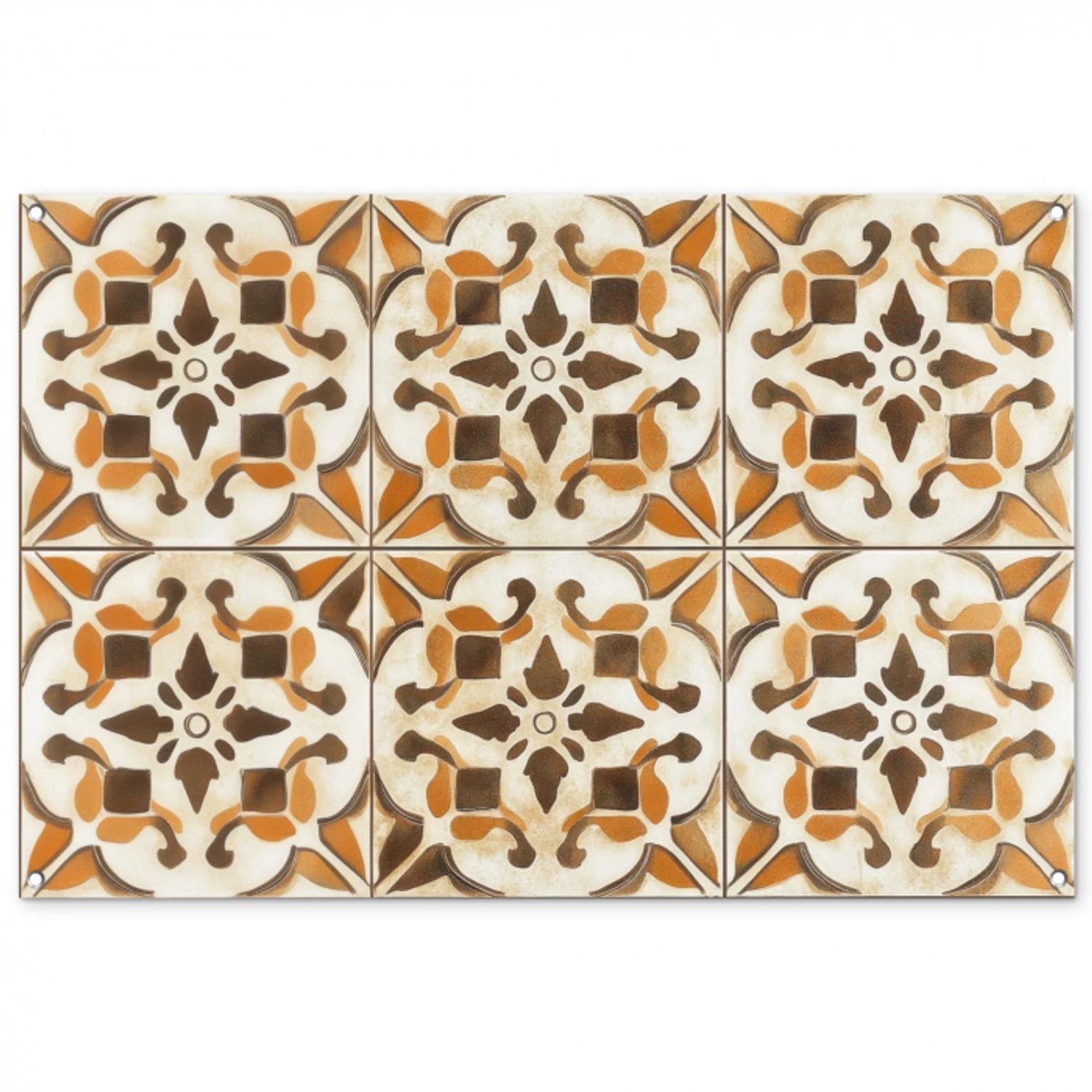 Vintage - Spaans - Decoratie - Keramiek tuinposter los doek groot -3d