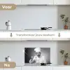 Chef - Spaghetti - Pasta keuken achterwand spatscherm klein -voor_na_NL