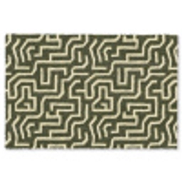 Lijnen - Abstract - Groen Vloerkleed Rechthoek klein 1091 -3d