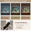 Monster - Groen - Maan - Wolken Light Box met batterij (Wandlamp kind) middel -USP_lichtkleurNL