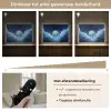 Planeet - Wolken - Sterren - Blauw Light Box met batterij (Wandlamp kind) middel -USP_dimbaarNL