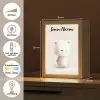 Beertje - Sneeuwvlokje - Wit - Pluizig Light Box met kabel (Kinderlampje) klein -USP_NL