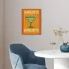 Illustratie - Margarita - Sinaasappelschijf - Oranje poster papier klein -sfeer3