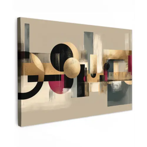 Abstract - Vormen - Beige - Texturen canvas 2cm klein -z3d