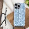 Patroon - Streep - Blauw Hoesje iPhone 16 Pro Max met koord klein 804 -sfeer4