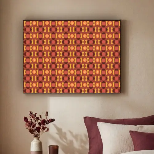 Retro - Disco - Hippie Textielframe - compleet frame klein 947 -sfeer1