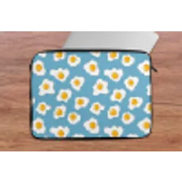 Eieren - Dooiers - Blauw laptophoes neopreen klein 279 -tafel