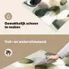 Minimalistisch - Cirkels - Penseelstreken - Beige Inductie beschemer met haakjes klein -ky-schoon-nl
