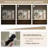 Gebouw - Palmbomen - Beige - Zon Light Box met batterij (Wandlamp) middel -USP_dimbaarNL