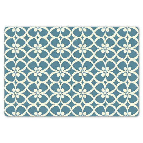 Patroon - Symmetrisch - Blauw Placemat vinyl groot 368 -zzsfeer1_Kitchenyeah-website