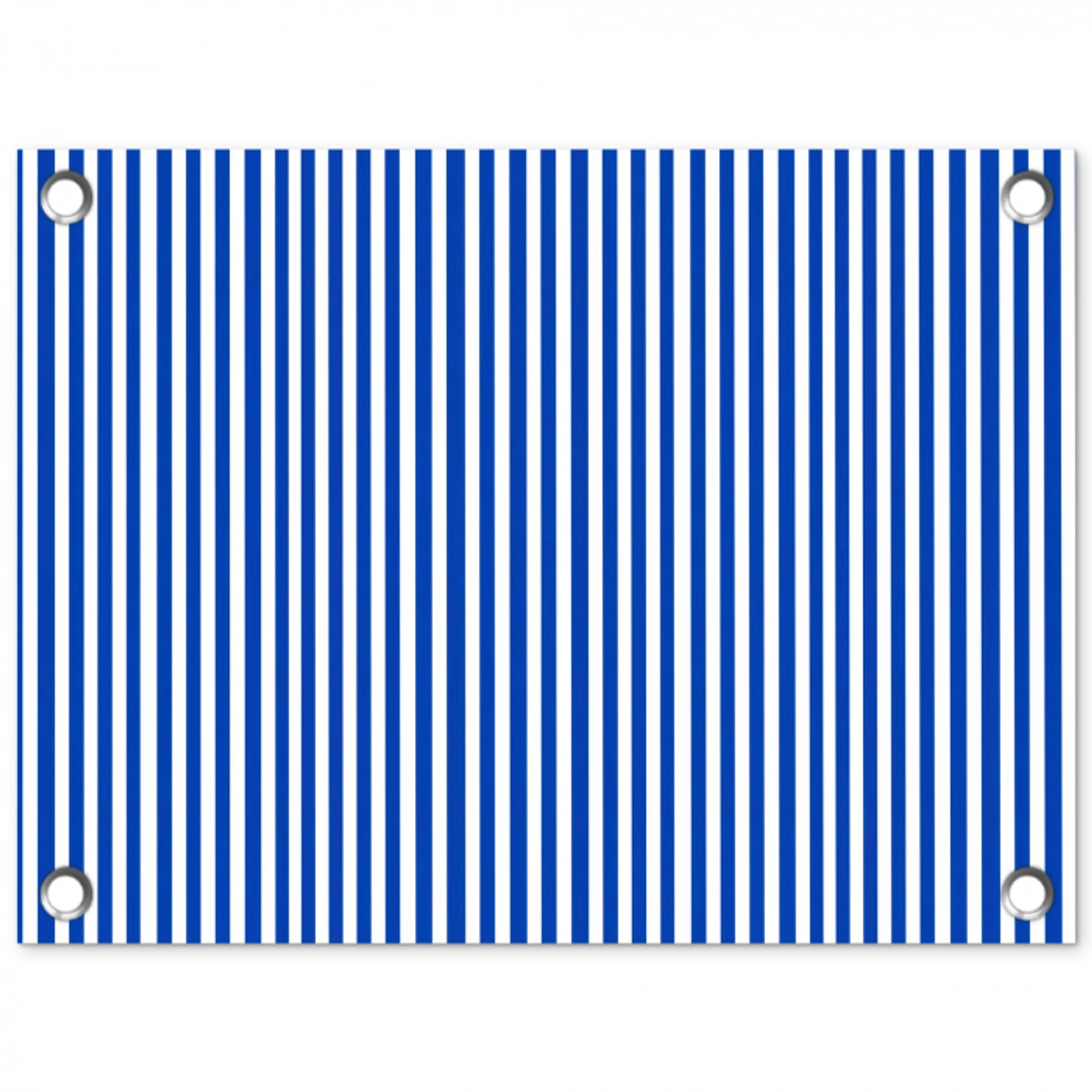 Klassiek - Strepen - Blauw tuinposter los doek klein 239 -3d