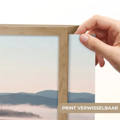 Water - Bomen - Mistlaag Light Box met batterij (Wandlamp) middel -USP_websiteprintNL