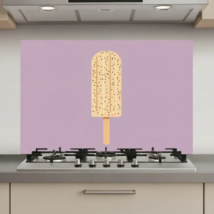 Beige - Ijsje - Spikkels keuken achterwand spatscherm klein -3d_website