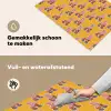 Geel - Rolschaatsen - Patroon Inductie beschemer met haakjes klein 777 -ky-schoon-nl