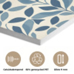 Flora - Modern - Blauw PET vilt klein 837 -closeup_NL