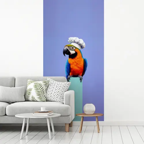 Papegaai - Koksmuts - Vogel - Leuk fotobehang vinyl groot -woonkamer
