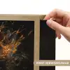 Leeuw - Zwart - Oranje - Verf Light Box met batterij (Wandlamp) middel -USP_websiteprintNL
