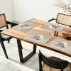 Schelp - Spiraal - Beige Placemat vinyl groot -zzsfeer4_Kitchenyeah-website