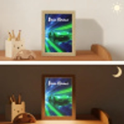 Sportauto - Groen - Snelheidslijnen - Neon Light Box met kabel (Kinderlampje) klein -sfeer3_kind