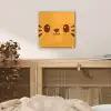 Kat - Simplistisch - Oranje - Vrolijk plexiglas 5mm klein -sfeer4