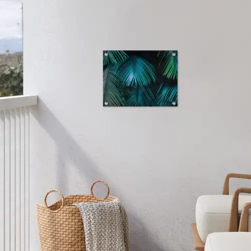 Inductie beschermer - Inductie afdekplaat - Tropical - Jungle - Bladeren - Groen tuinposter los doek klein -sfeer8