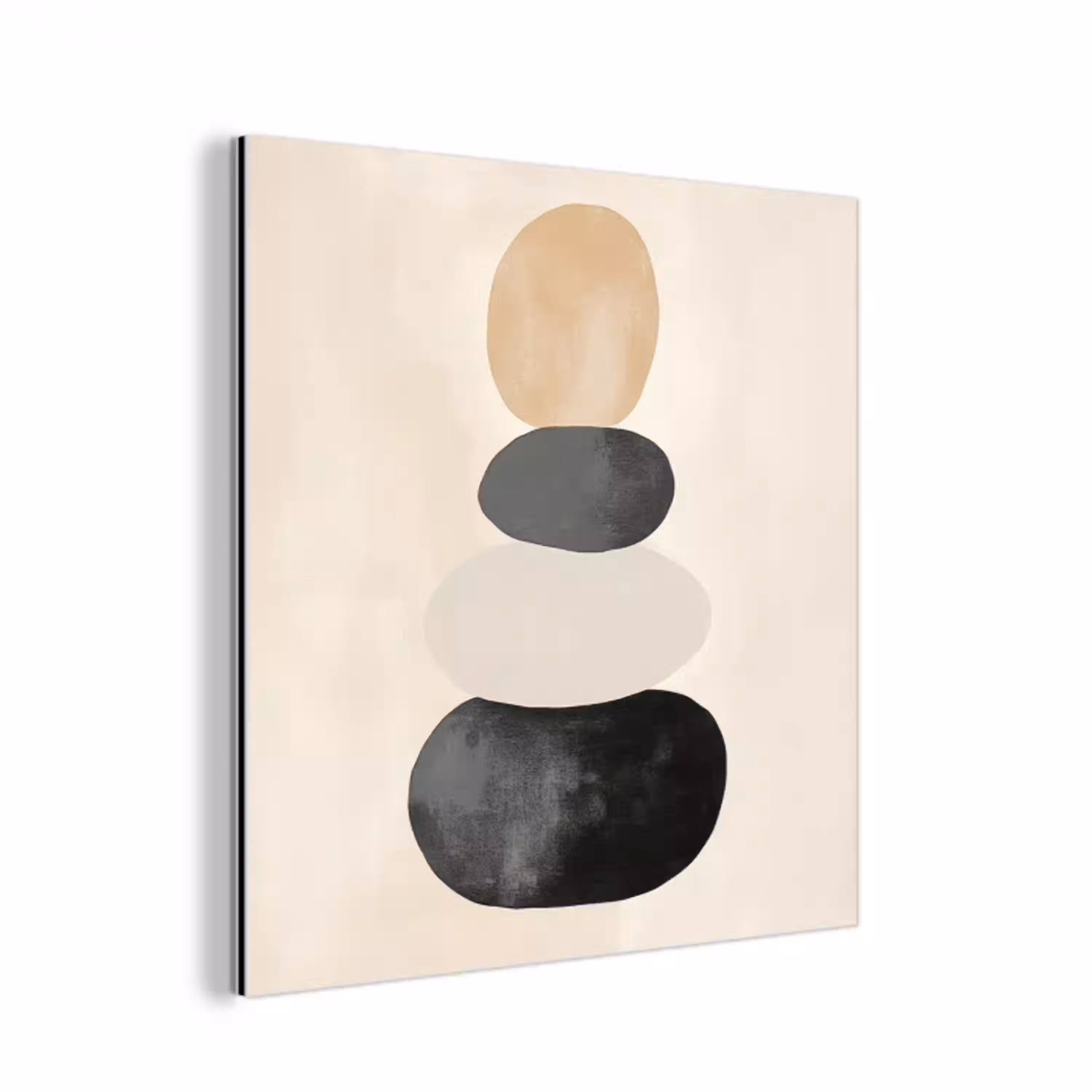 Japandi - Wabi sabi - Beige aluminium wit klein -3d