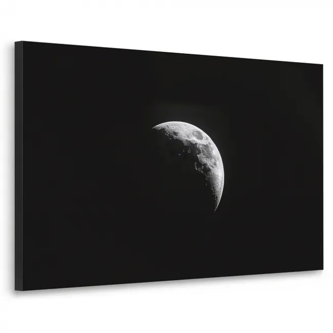 Art frame - Maan - Hemel - Zwart - Schaduw