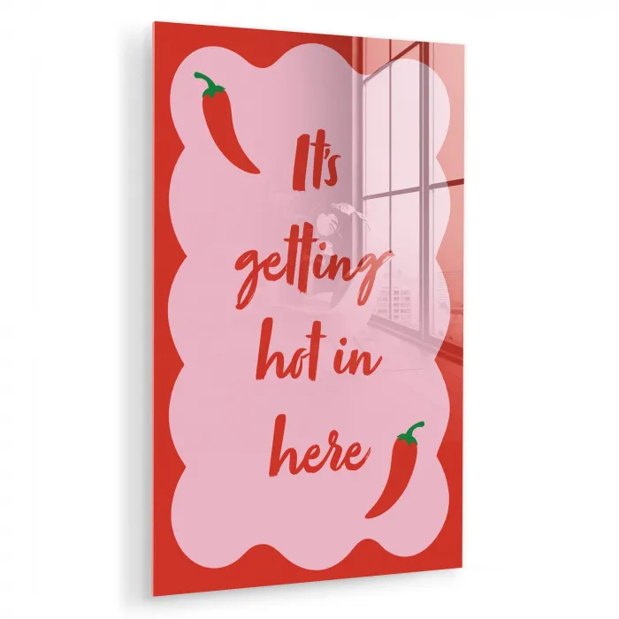 Chilipeper - Red - Hot - Quotes plexiglas 5mm klein -zzzproduct_nieuw