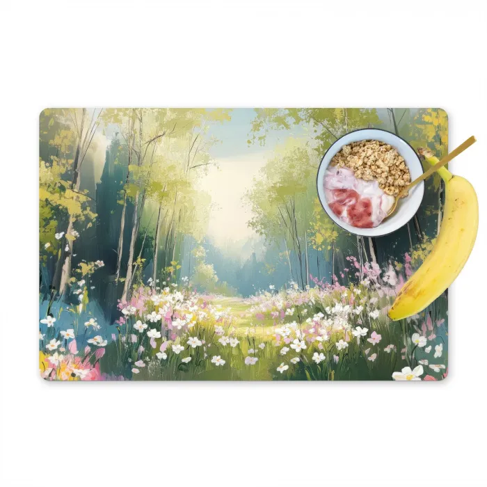 Bos - Schilderstijl - Kleurrijk Placemat vinyl groot -zzzproduct_Kitchenyeah-website