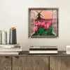 Doorkijk - Tulpen - Bloemen - Molen - Raam plexiglas 5mm klein -sfeer1