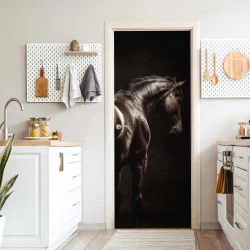 Krachtig - Paard - Donker deurposter klein -sfeer5