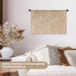 Beige - Marmer - Organisch - Wit Wandkleed katoen klein 269 -tsfeer1_DE