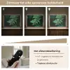 Varenblad - Groen - Structuur - Wazig Light Box met batterij (Wandlamp) middel -USP_dimbaarNL